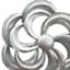 Flower-Look Galvanized Metal Wind Spinner, 36"