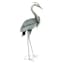 Crane Metal Outdoor Garden Statue, 43"