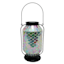 Blue Mosaic Glass Solar Outdoor Lantern, 11"