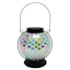 Iridescent Mosaic Glass Solar Ball Lantern, 8"