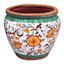Tuscan Mosaic Round Outdoor Planter, 14.5"