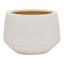 Indoor Matte White Glazed Ceramic Pot, 4.5"