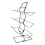 Offset Powder-Coated Bronze Wine Rack