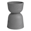 Japi Grey Burnt Cement Reverse Outdoor Planter, Large