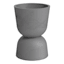 Japi Grey Burnt Cement Reverse Outdoor Planter, Large