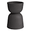 Japi Dark Grey Slate Reverse Cement Outdoor Planter, Large