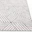 (D584) Venus Grey Geometric Area Rug, 5x7