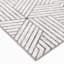 (D584) Venus Grey Geometric Area Rug, 5x7