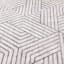 (D584) Venus Grey Geometric Area Rug, 5x7
