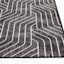 (D563) Venus Black & Grey Area Rug, 4x6