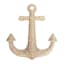 Faux Wicker Anchor Hanging Outdoor Wall Decor, 22x28