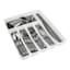 Large Cutlery Organizer Tray with Rubber Liner