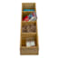 4-Compartment Bamboo Wood Drawer Organizer