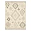 (D539) Salado Ivory Diamond Design Area Rug, 7x9