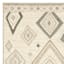 (D539) Salado Ivory Diamond Design Area Rug, 7x9