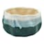 Ty Pennington Indoor Two-Tone Crinkle Ceramic Pot, 8"
