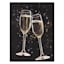Champagne Glasses Canvas Wall Art, 12x16