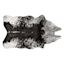 Durango Ivory & Charcoal Faux Cowhide Accent Rug, 3x5