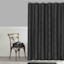 Honeybloom Black Pendant Scroll Woven Shower Curtain, 72"