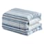 Tracey Boyd 8-Piece Naledi Blue Striped Comforter Set, King