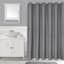 Grey Corey Stitch Shower Curtain, 72"