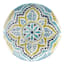 Blue Paisley Melamine Salad Plate