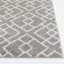(D558) Salinas Gray & White Diamond Design Area Rug, 5x7