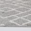 (D558) Salinas Grey & White Diamond Design Area Rug, 5x7
