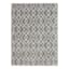 (D558) Salinas Gray & White Diamond Design Area Rug, 8x10
