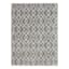 (D558) Salinas Grey & White Diamond Design Area Rug, 8x10