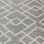 (D558) Salinas Grey & White Diamond Design Area Rug, 8x10