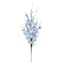 Light Blue Forsythia Cluster Floral Stem, 23"