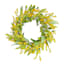 Yellow Wildflowers Floral Wreath, 22"