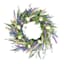 Purple Heather & Floral Wreath, 24"