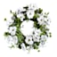 White Anemone Floral Wreath, 22"