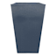 Tall Square Silver Outdoor Planter, 21"