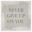 Laila Ali Never Give Up on You Canvas Wall Art, 12"