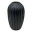 Black Ceramic Vase, 6"