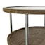 Hudson Glass-Top Round Coffee Table