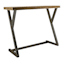 Wood & Metal Z-Side Console Table