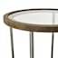 Hudson Glass-Top Round Side Table