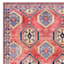 (D565) Freya Red & Blue Medallion Washable Area Rug, 5x7