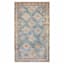 (D569) Freya Blue Multicolor Medallion Washable Accent Rug, 3x5