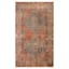 (D570) Freya Red Multicolor Medallion Washable Accent Rug, 3x5