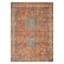 (D570) Freya Red Multicolor Medallion Washable Area Rug, 5x7