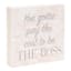 Laila Ali The Boss Block Sign, 8"