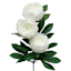 White Peony Mini Floral Spray, 32"