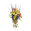 Assorted Yellow Flowers & Butterflies Burlap Bouquet, 12"