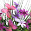 Pink Butterfly Basket Wreath, 16"