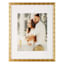 11x14 Matted to 8x10 Portrait Wall Frame, Metallic